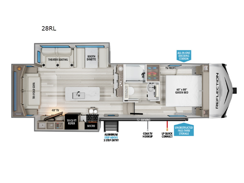 A photo of this 2026 Grand Design Reflection 100 Series 28RL