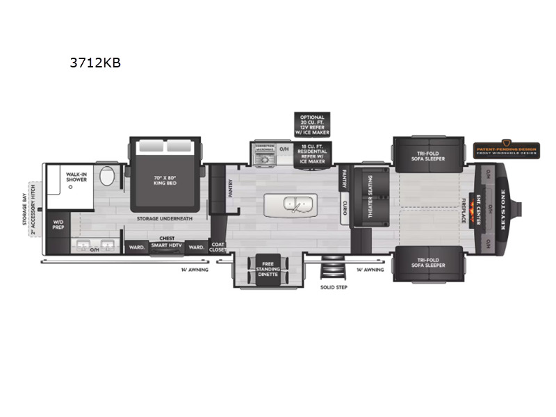 2026 Keystone Rv Alpine 3712KB in grand terrace CA