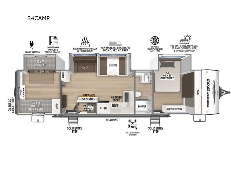 2026 Forest River Rv Surveyor Camp Series 34CAMP in sterling heights MI