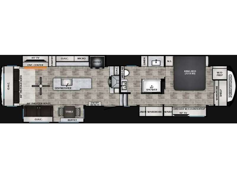 A photo of this 2026 Crossroads Rv Redwood 412GK