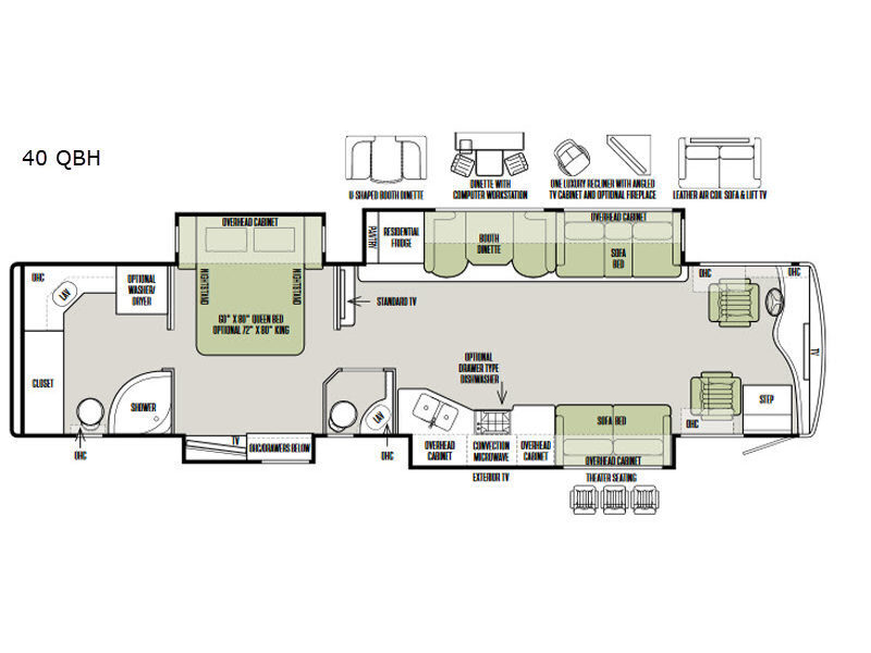 A photo of this 2018 Tiffin Motorhomes Phaeton 40 QBH