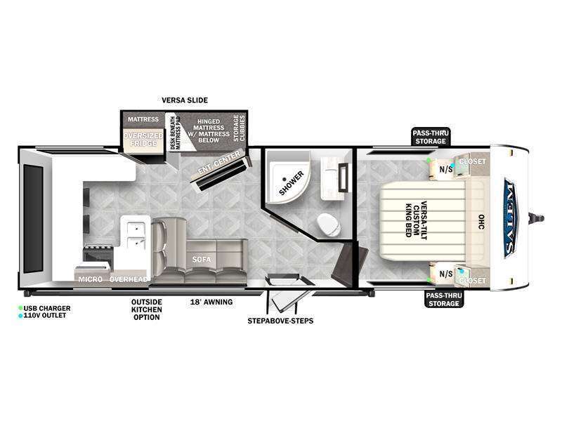 A photo of this 2024 Forest River Rv Salem Cruise Lite 24VIEW