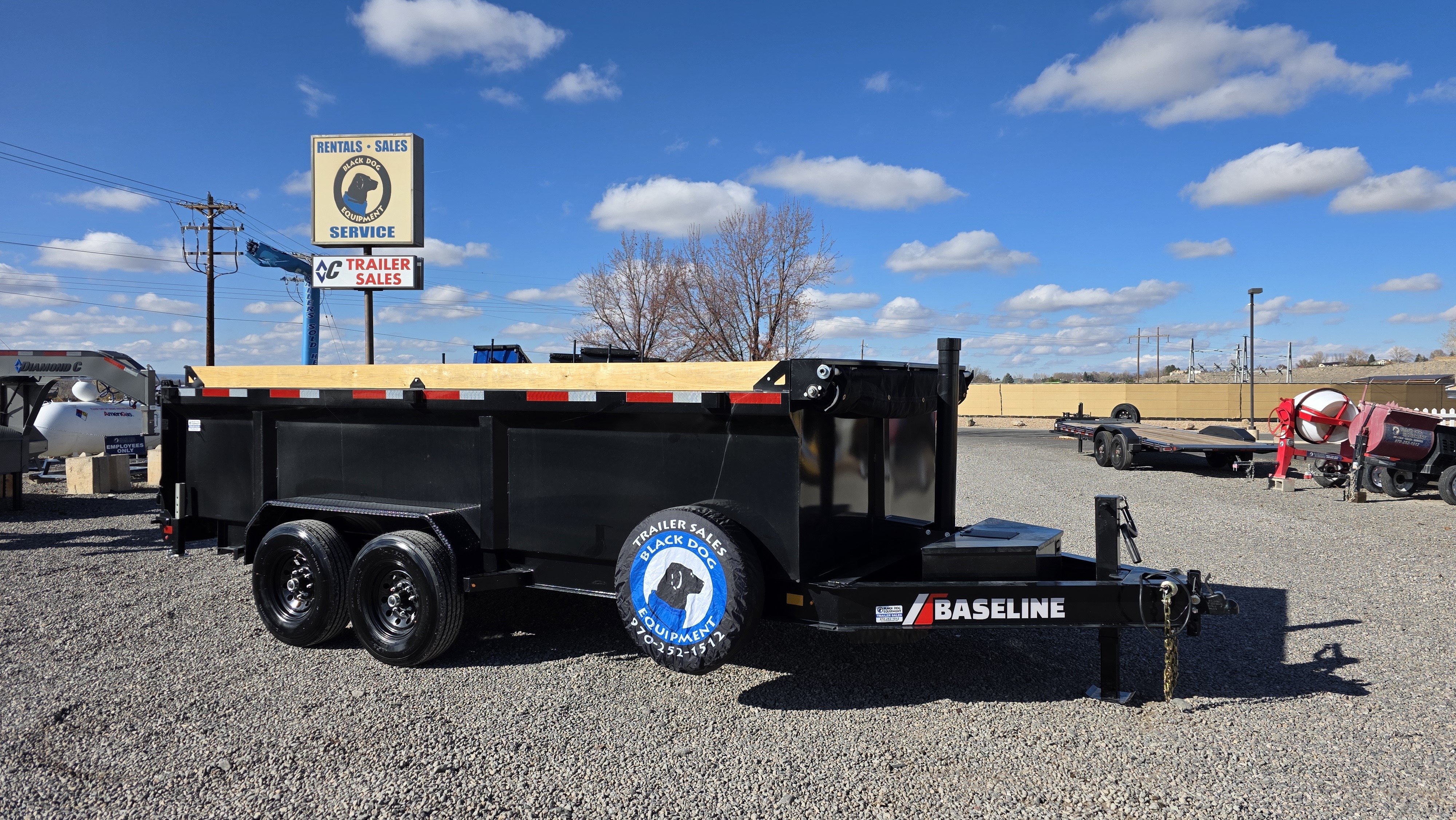 2026 BASELINE HDU207 16' HIGH SIDE DUMP TRAILER 14,000 GVWR in Montrose, CO