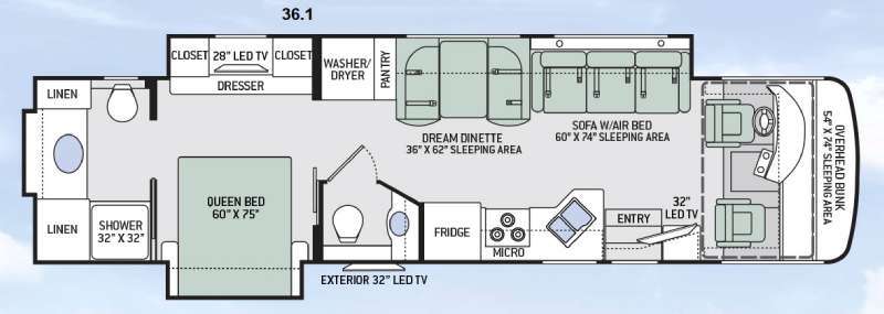 2015 Thor Motor Coach Palazzo 36.1 in seffner FL