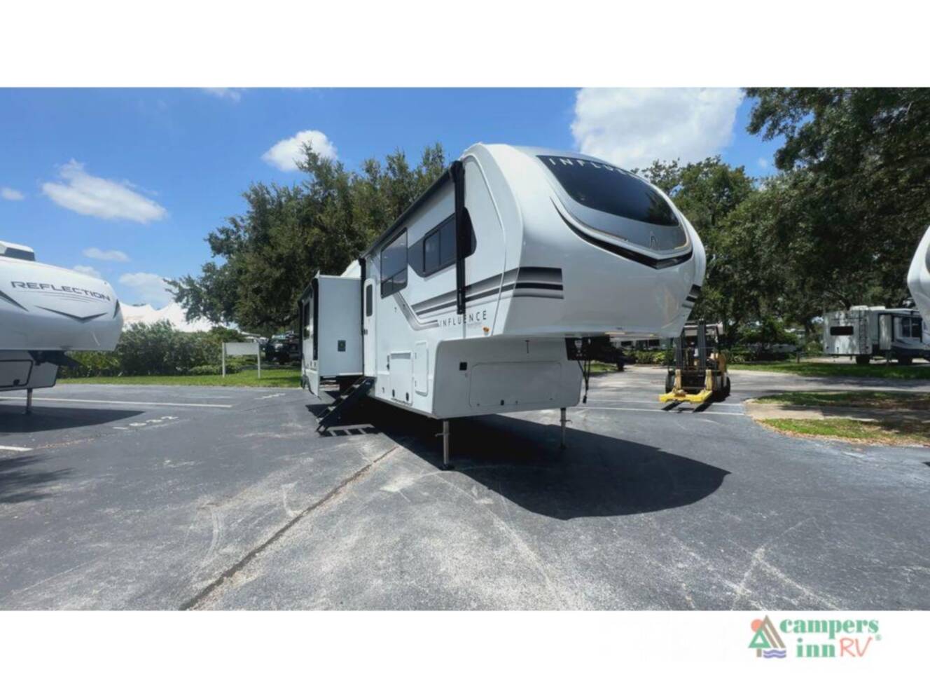 A photo of this 2026 Grand Design Influence 3804DS