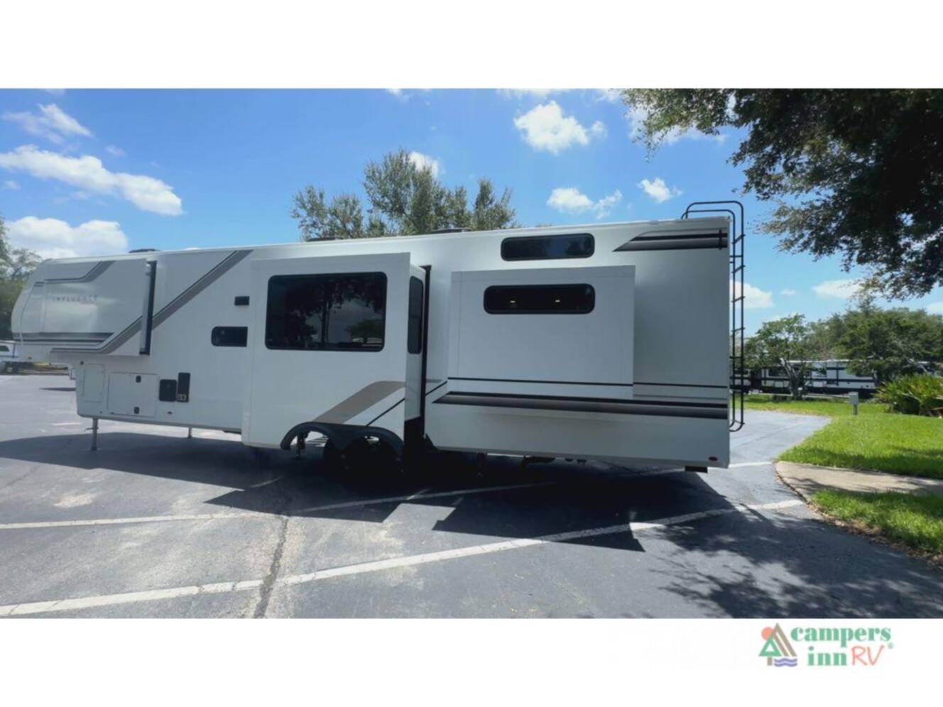 A photo of this 2026 Grand Design Influence 3804DS