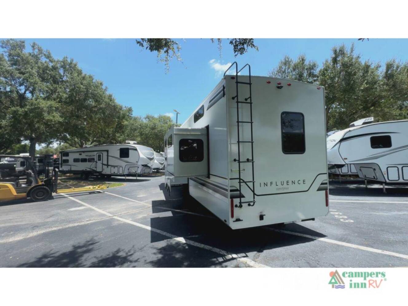 A photo of this 2026 Grand Design Influence 3804DS