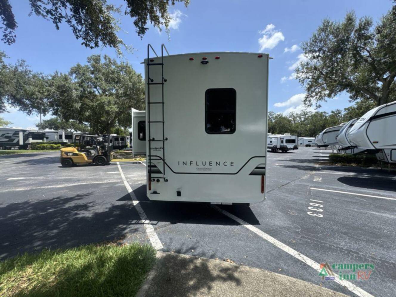 A photo of this 2026 Grand Design Influence 3804DS