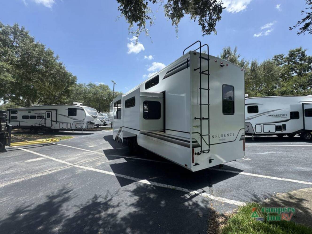 A photo of this 2026 Grand Design Influence 3804DS