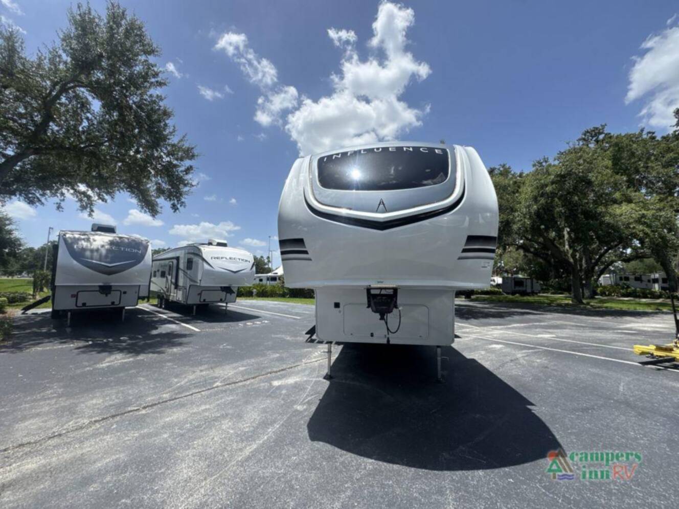 A photo of this 2026 Grand Design Influence 3804DS