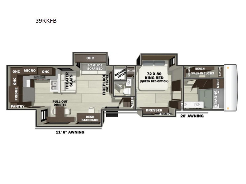 A photo of this 2026 Forest River Rv RiverStone 39RKFB