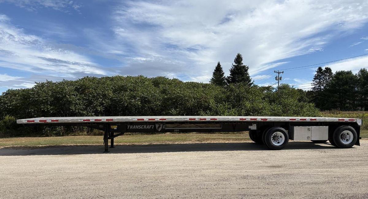 2022 TRANSCRAFT 48 ft x 102 in Flatbed Trailer in Livermore, ME