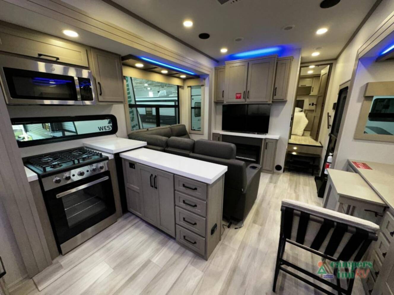 A photo of this 2026 Grand Design Momentum M-Class 344M