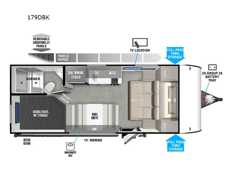 2024 Forest River Rv Wildwood FSX 179DBK in seffner FL