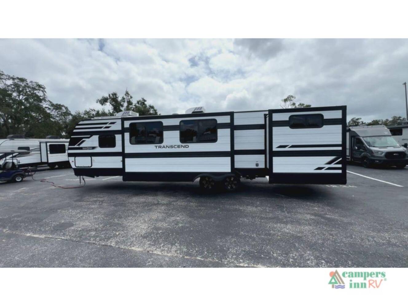 A photo of this 2026 Grand Design Transcend Xplor 325BHT