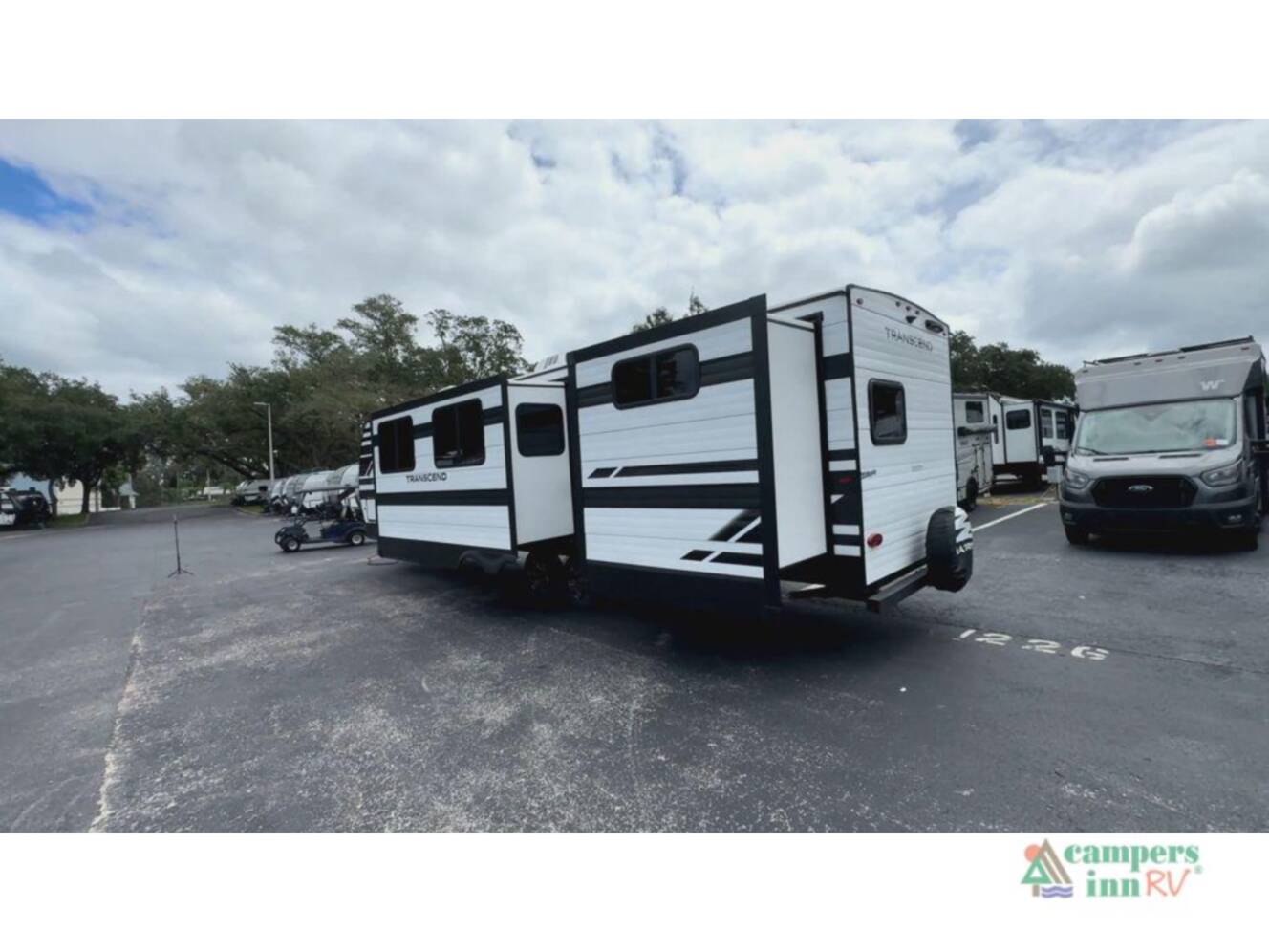 A photo of this 2026 Grand Design Transcend Xplor 325BHT
