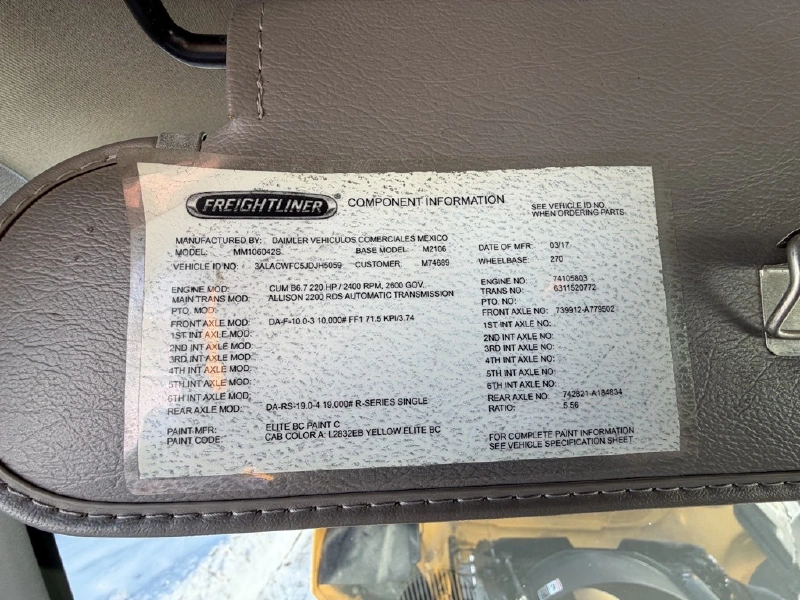 2018 FREIGHTLINER BUSINESS CLASS M2 106