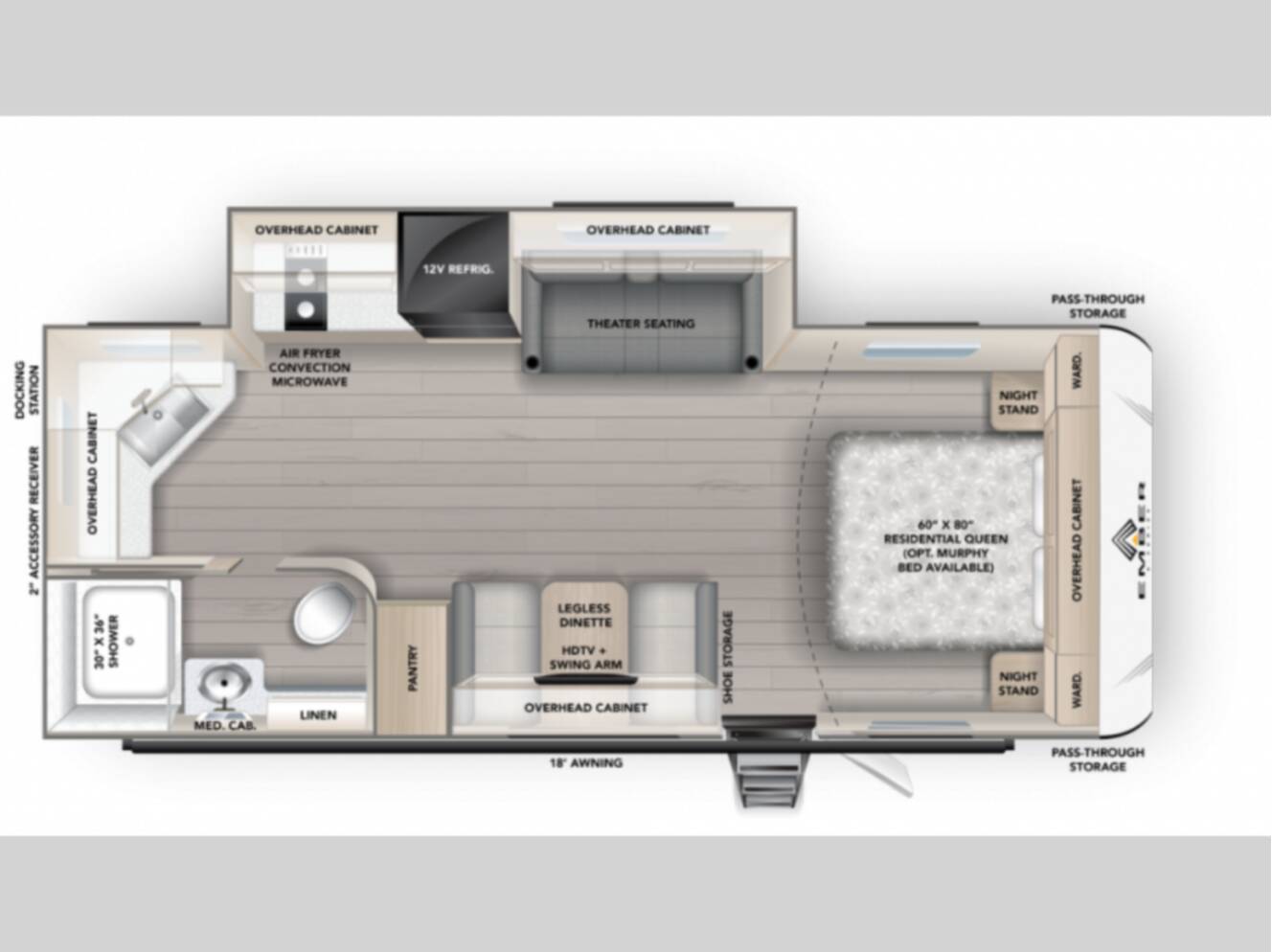 A photo of this 2027 Ember Rv E-Series 22MLQ