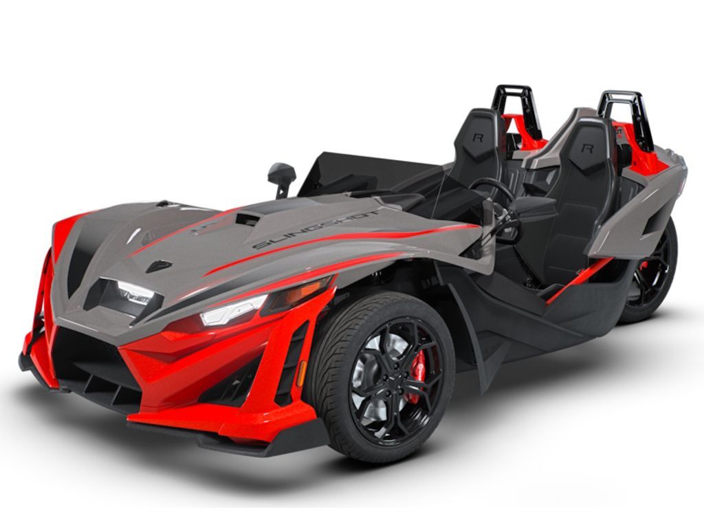 2026 Polaris Slingshot R Manual Radiant Gray with Indy Red Pearl SL in Elmhurst, IL