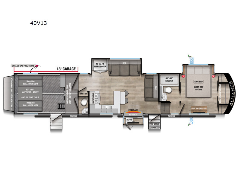 A photo of this 2026 Alliance Rv Valor 40V13