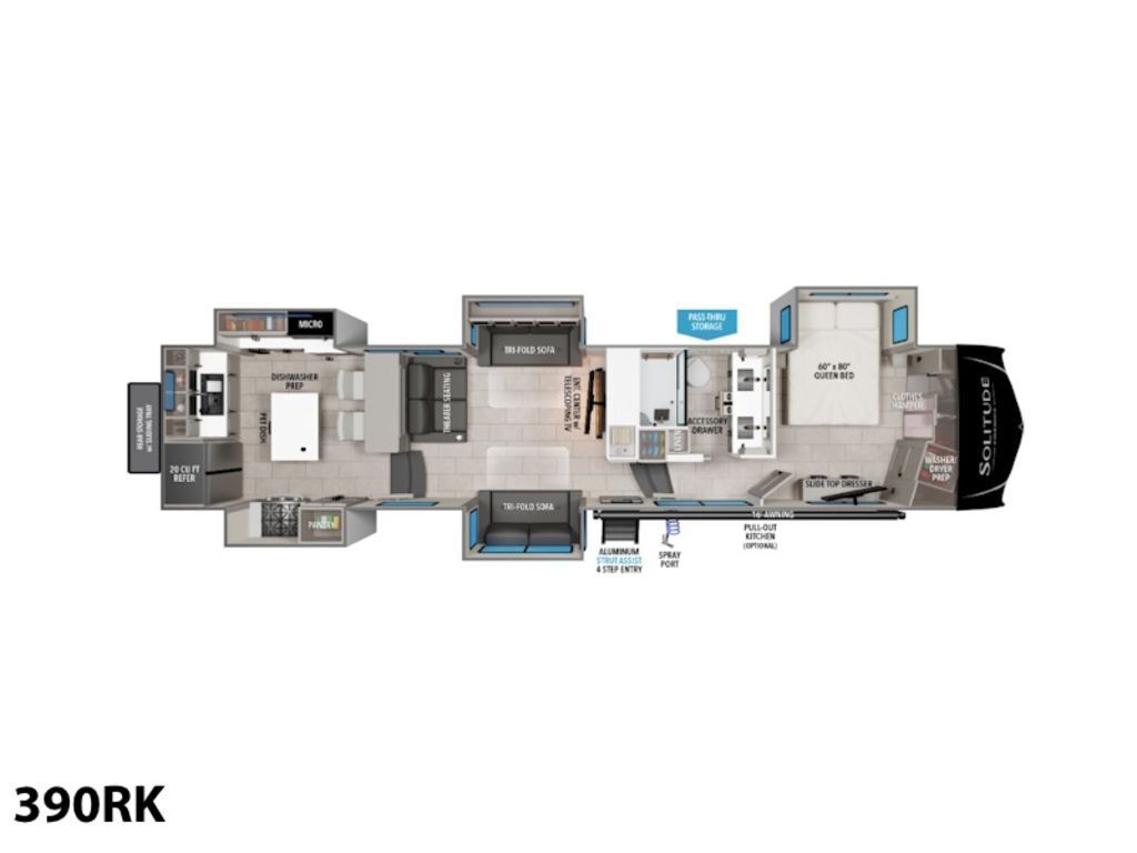 A photo of this 2026 Grand Design Solitude 390RK