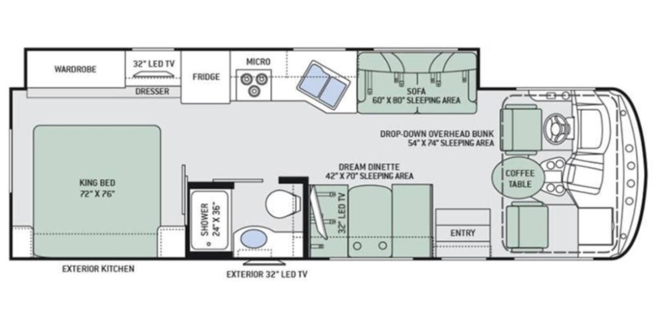 A photo of this 2018 Thor Motor Coach HURRICANE 29M