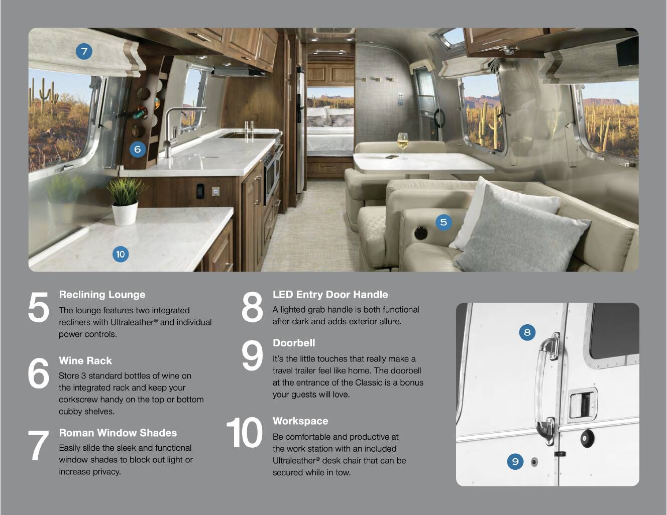 A photo of this 2023 Airstream CLASSIC 30RBQ