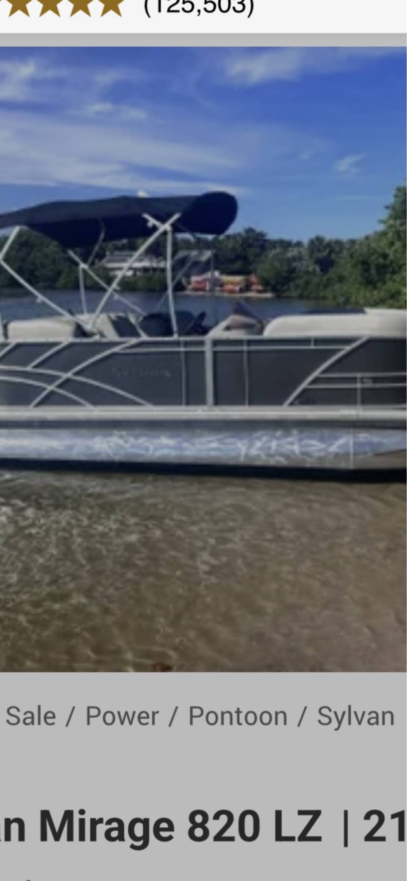 A photo of this 2023 Sylvan 820 Mirage Cruise