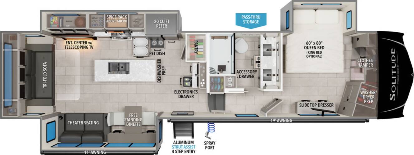 A photo of this 2023 Grand Design SOLITUDE 310GK