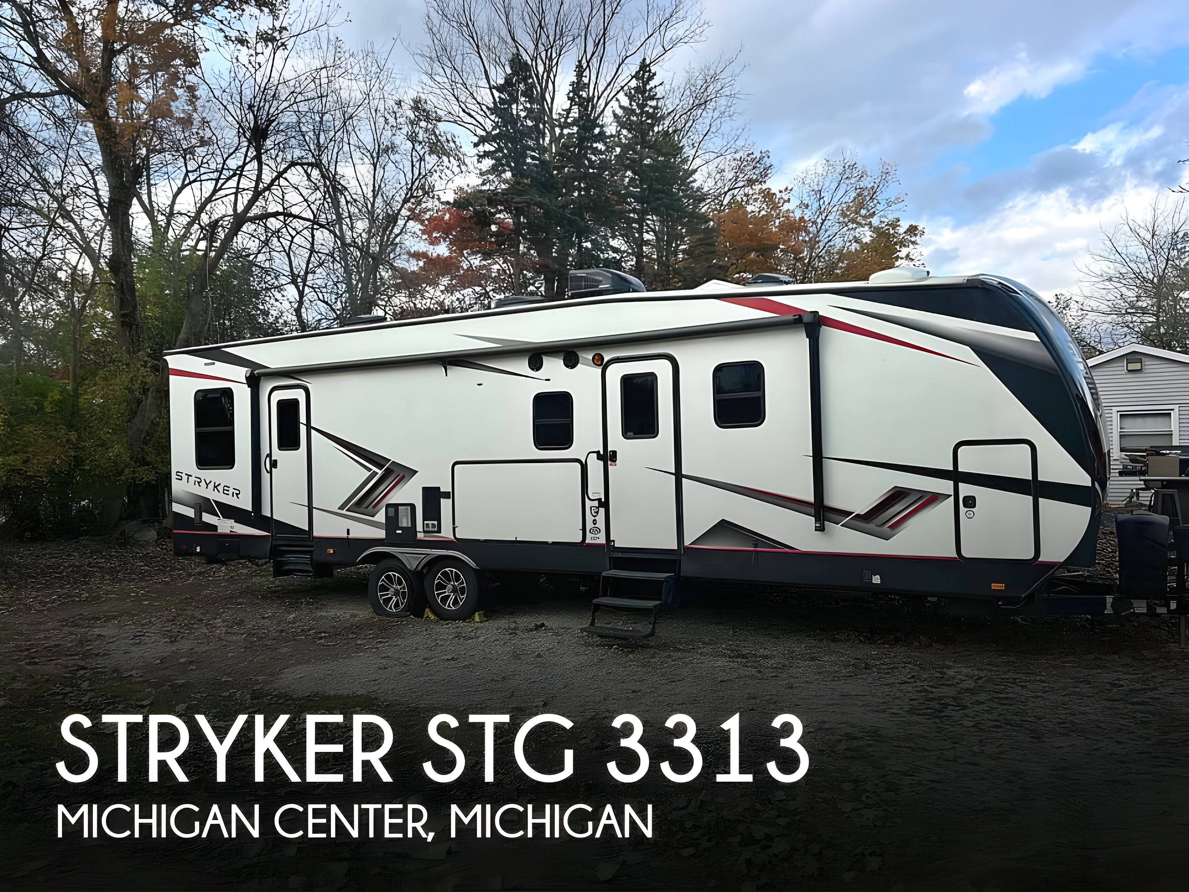2022 Cruiser Rv Stryker STG 3313 Travel Trailer Toy Hauler RV