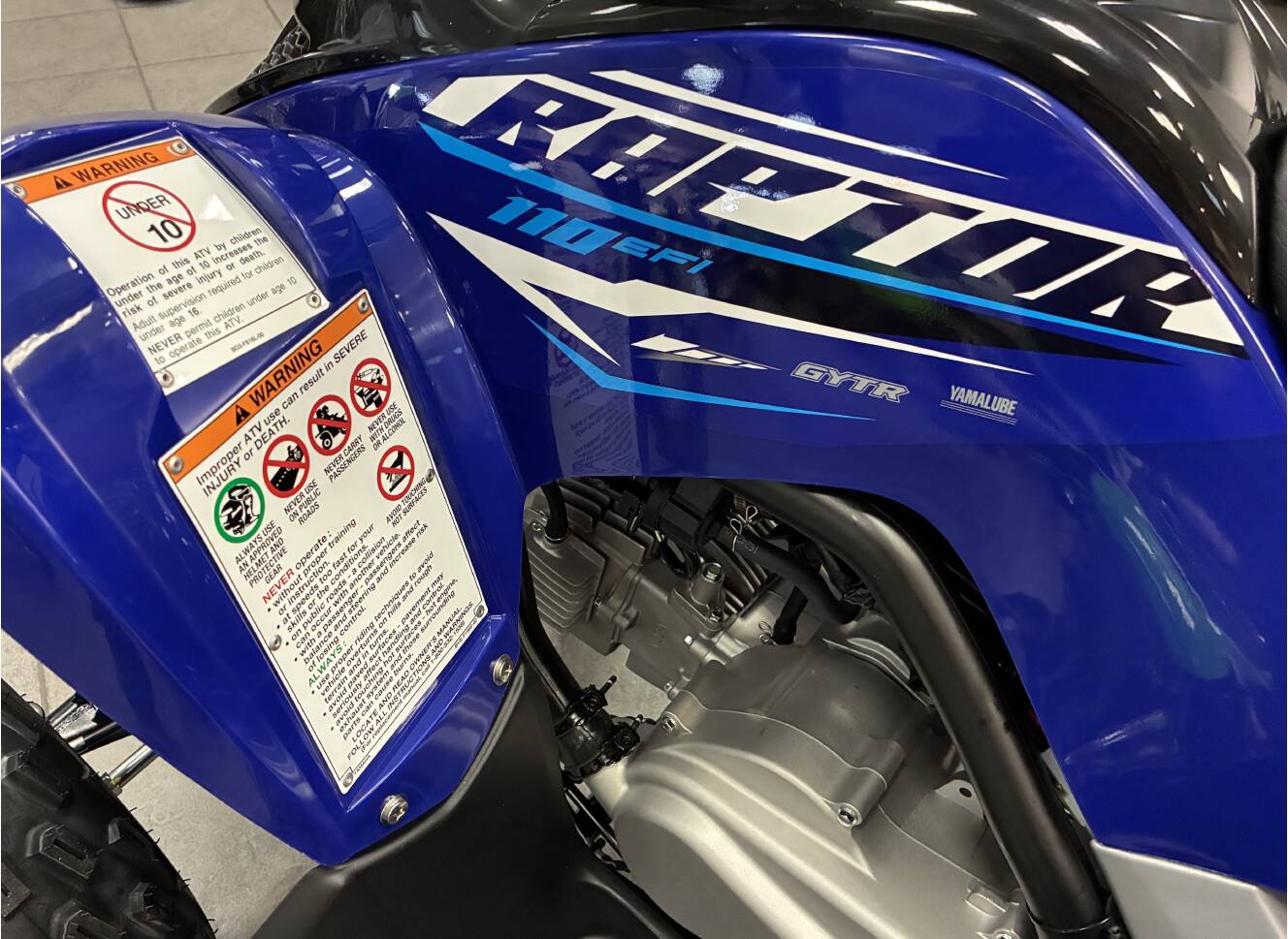 A photo of this 2026 Yamaha Raptor 110