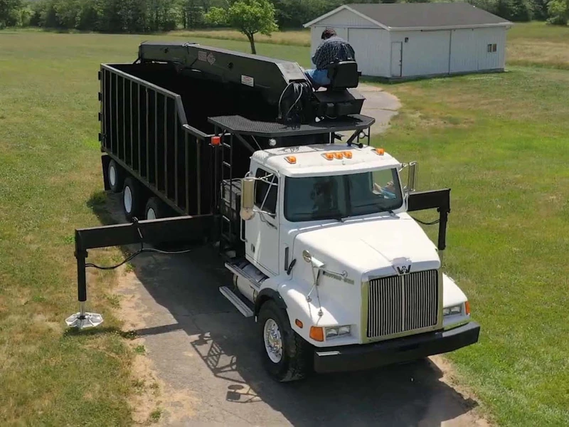 2003 WESTERN STAR 4900SA TRI-AXLE GRAPPLE TRUCK, CRANE TRUCK, KNUCKLEBOOMS, HAUL TRUCK.