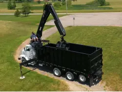 2003 WESTERN STAR 4900SA TRI-AXLE GRAPPLE TRUCK, CRANE TRUCK, KNUCKLEBOOMS, HAUL TRUCK.