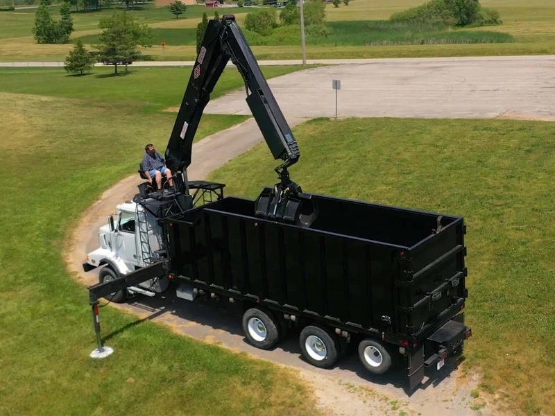 2003 WESTERN STAR 4900SA TRI-AXLE GRAPPLE TRUCK, CRANE TRUCK, KNUCKLEBOOMS, HAUL TRUCK.