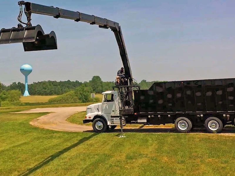 2003 WESTERN STAR 4900SA TRI-AXLE GRAPPLE TRUCK, CRANE TRUCK, KNUCKLEBOOMS, HAUL TRUCK.