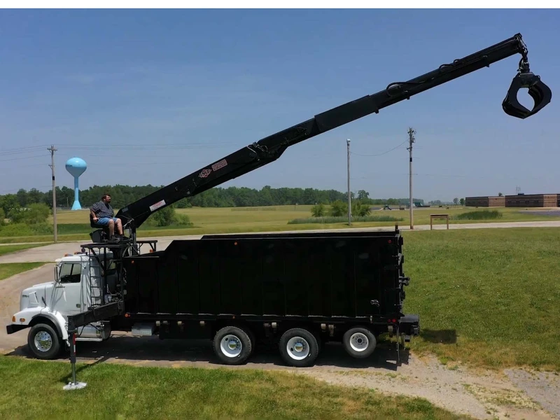 2003 WESTERN STAR 4900SA TRI-AXLE GRAPPLE TRUCK, CRANE TRUCK, KNUCKLEBOOMS, HAUL TRUCK.