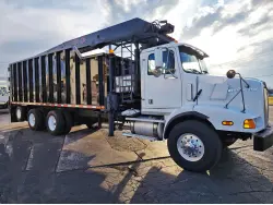 2003 WESTERN STAR 4900SA TRI-AXLE GRAPPLE TRUCK, CRANE TRUCK, KNUCKLEBOOMS, HAUL TRUCK.