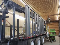 2003 WESTERN STAR 4900SA TRI-AXLE GRAPPLE TRUCK, CRANE TRUCK, KNUCKLEBOOMS, HAUL TRUCK.