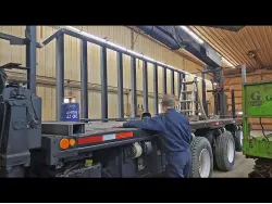 2003 WESTERN STAR 4900SA TRI-AXLE GRAPPLE TRUCK, CRANE TRUCK, KNUCKLEBOOMS, HAUL TRUCK.