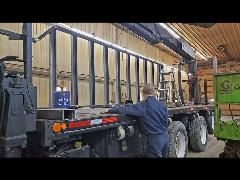 2003 WESTERN STAR 4900SA TRI-AXLE GRAPPLE TRUCK, CRANE TRUCK, KNUCKLEBOOMS, HAUL TRUCK.