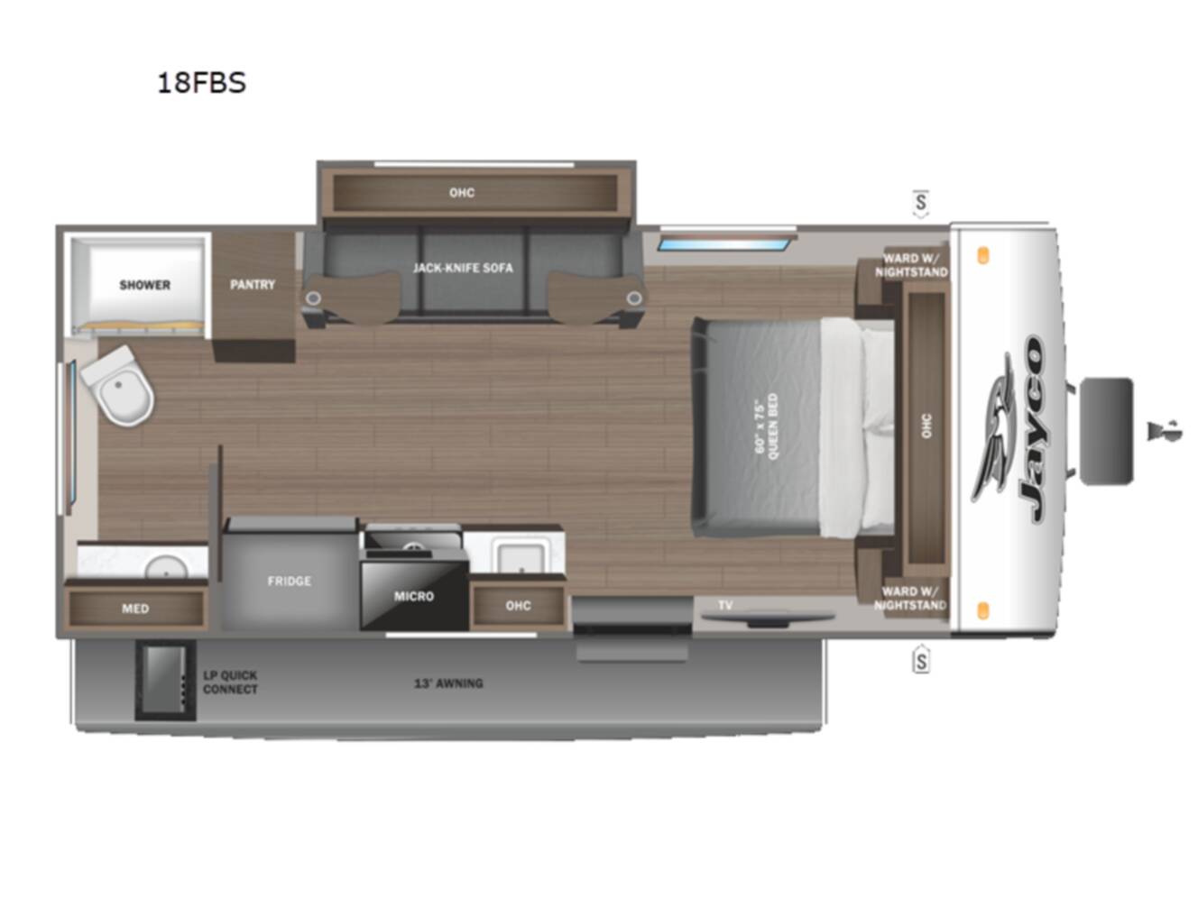 A photo of this 2026 Jayco Jay Feather Air 18FBS