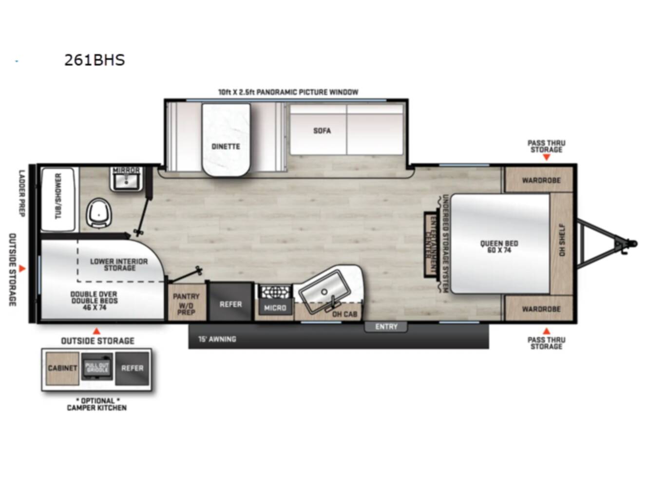 A photo of this 2026 Coachmen Rv Catalina Summit Series 8 261BHS