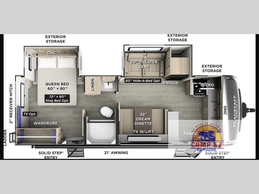 A photo of this 2026 Forest River Rv Flagstaff Super Lite 26SFK