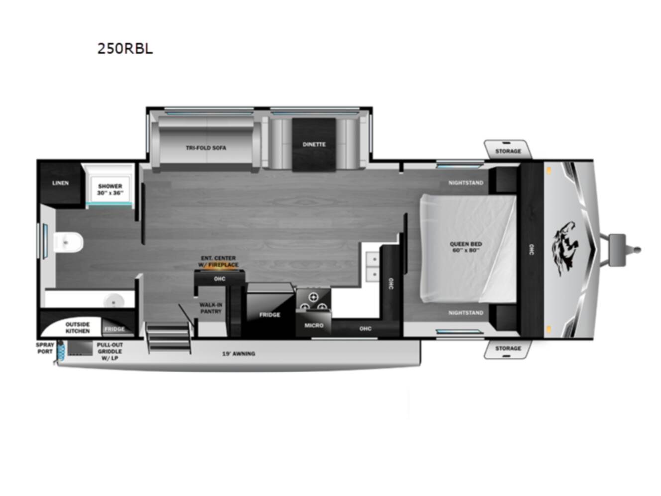 A photo of this 2026 Open Range Rv Range Lite 250RBL