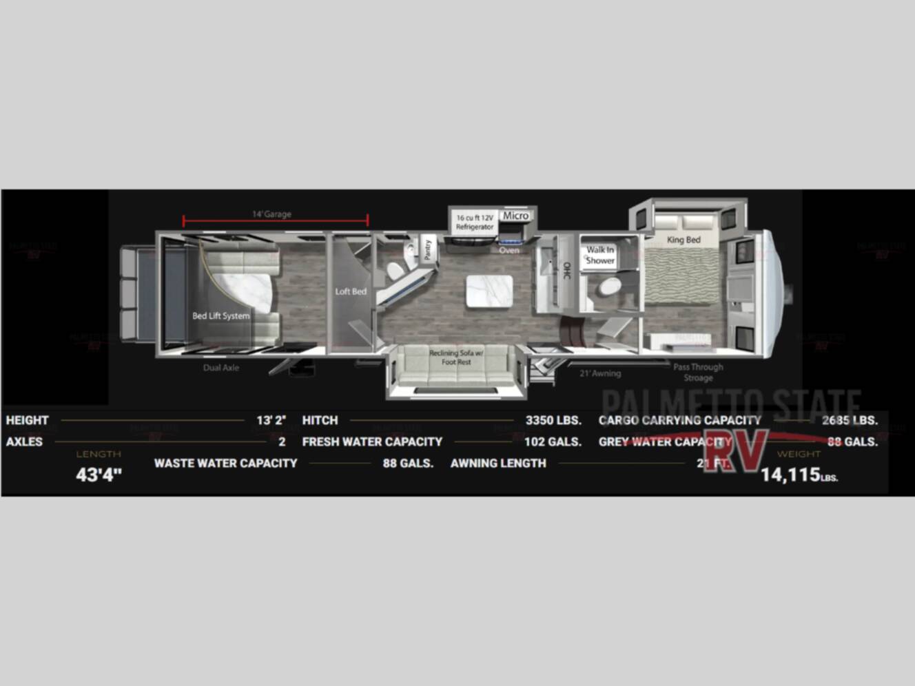 A photo of this 2026 Dutchmen Rv Voltage V-Series 3850