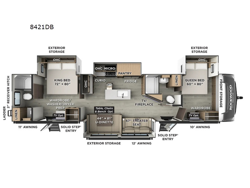 A photo of this 2026 Forest River Rv Rockwood Signature 8421DB