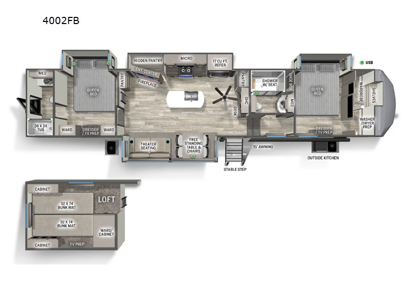 2024 Forest River Rv Sandpiper 4002FB in cleveland GA