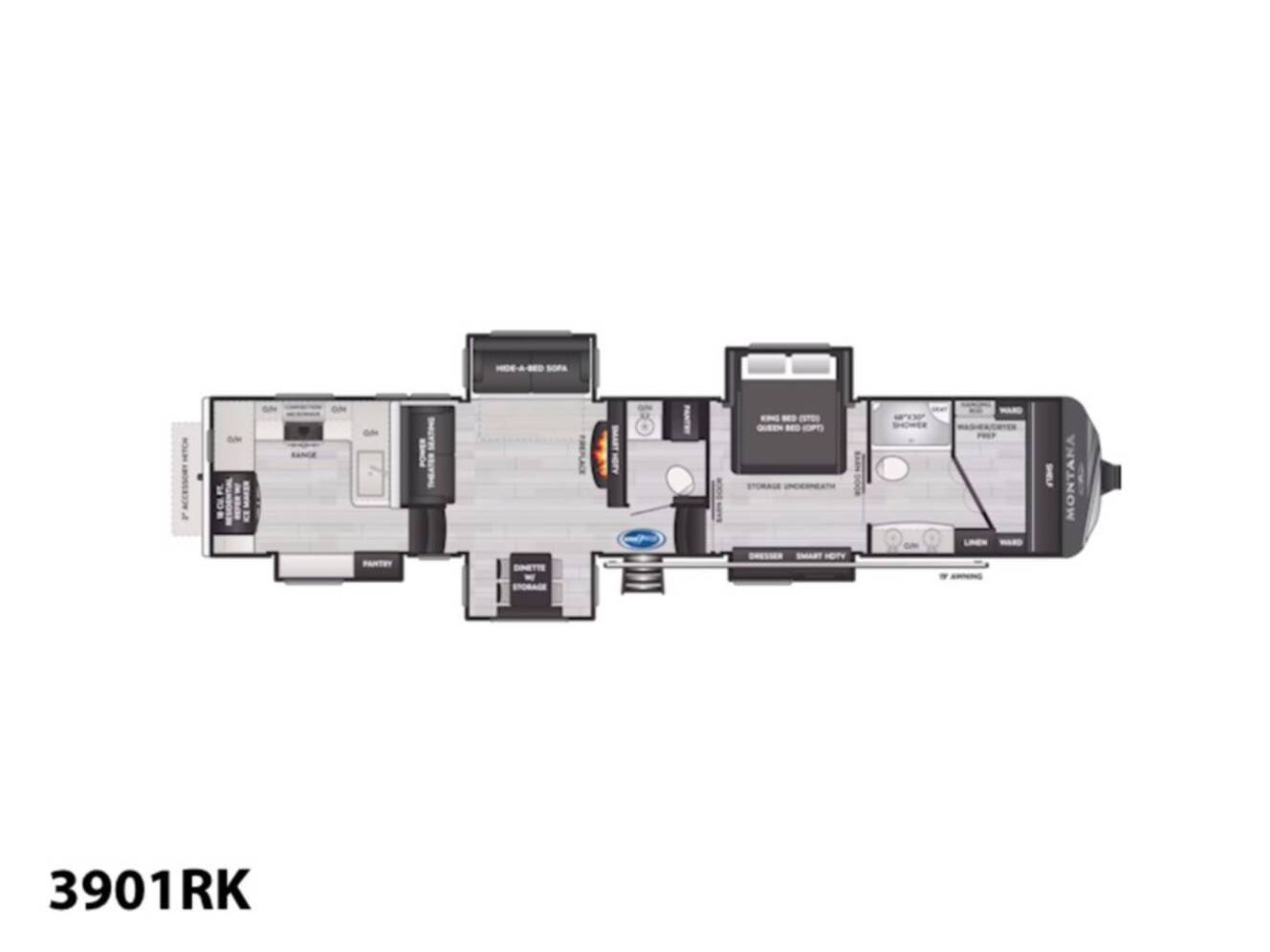 A photo of this 2025 Keystone Rv Montana 3901RK