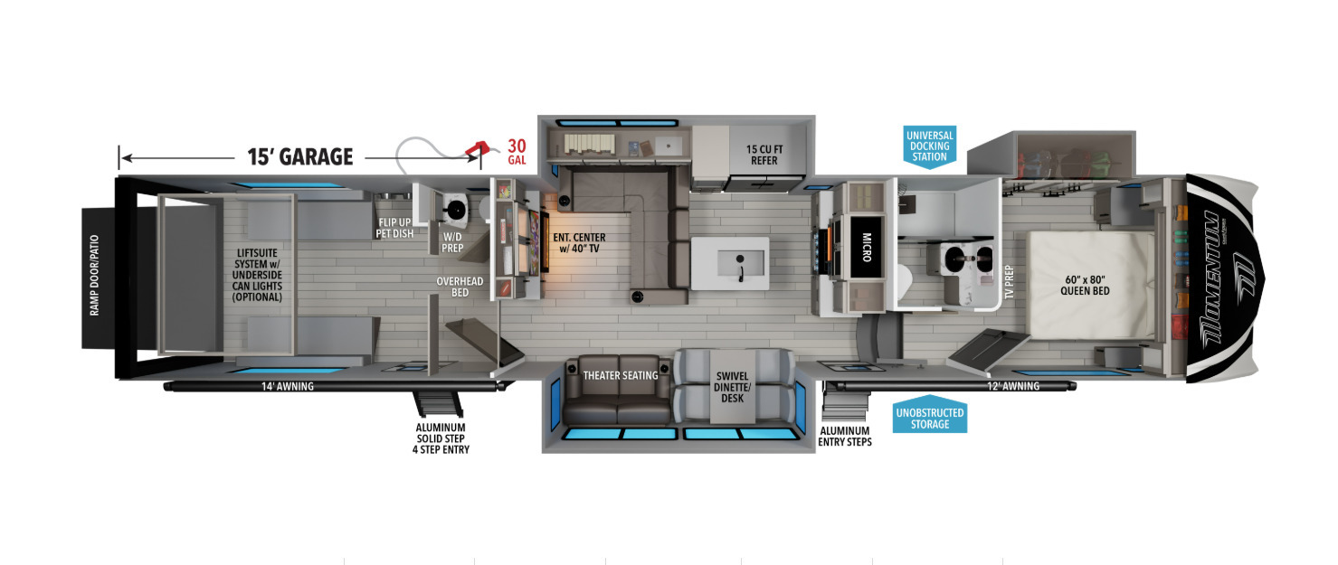 A photo of this 2026 Grand Design MOMENTUM 394G