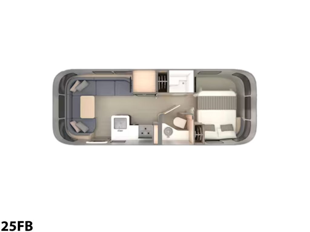A photo of this 2026 Airstream Globetrotter 25FBT